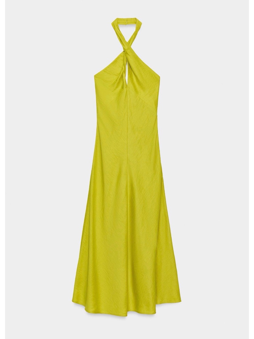 Zara Linen Wrap Halter Maxi Dress - Picture 7 of 8